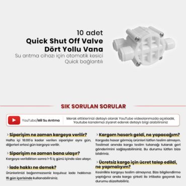 Alternative view of 10 Adet Shut Off Vana Dört Yollu