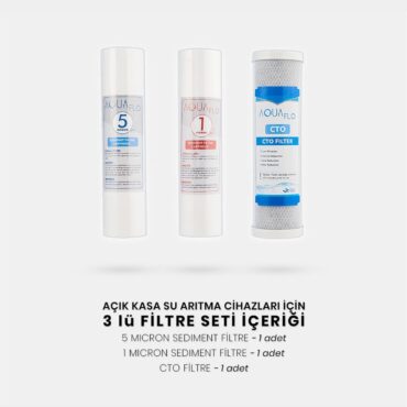 Alternative view of Açık Kasa Su Arıtma Cihazı için 3lü Ön Filtre