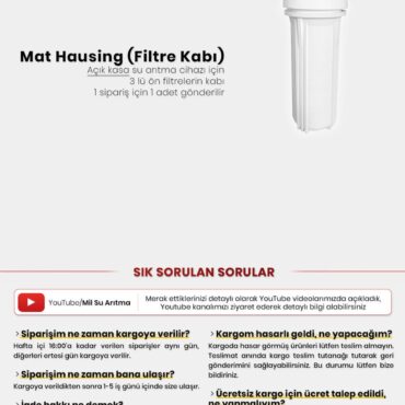 Alternative view of Açık Kasa Su Arıtma Cihazı İçin Mat Housing (Filtre Kabı)