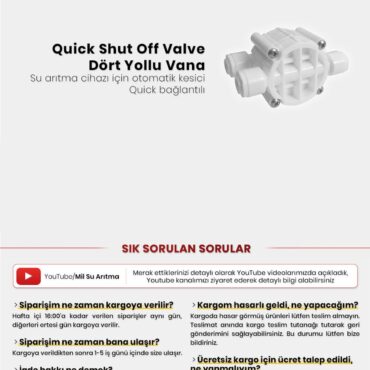 Alternative view of Quick Shut Off Valve Dört Yollu Vana