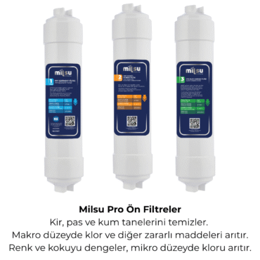 Alternative view of Milsu Pro Kapalı Kasa Su Arıtma Cihazı İçin 6lı pH Filtre Seti